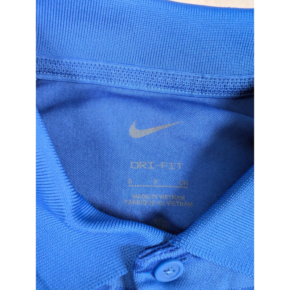 Nike Dri Fit Coaches‎ Victory Polo Shirt Mens Small Royal Blue Striped NWT. - Picture 3 of 10